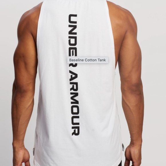 UNDER ARMOUR Baseline Cotton Tank - Size‎ S. - Picture 2 of 15